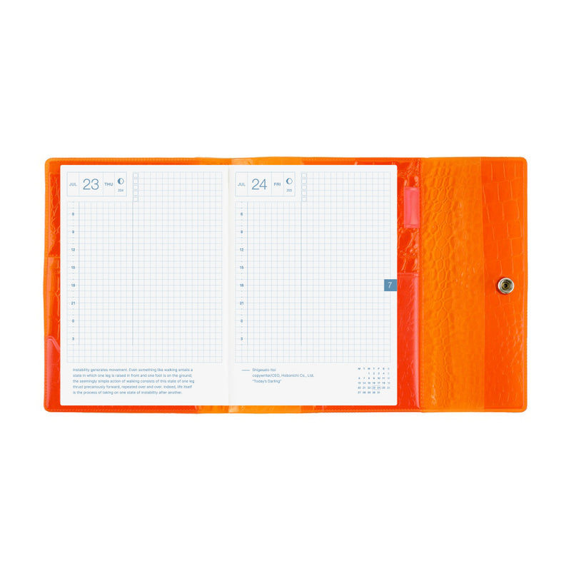 Hobonichi A6 Cover - beautiful people: Nothing to Hide (Orange)