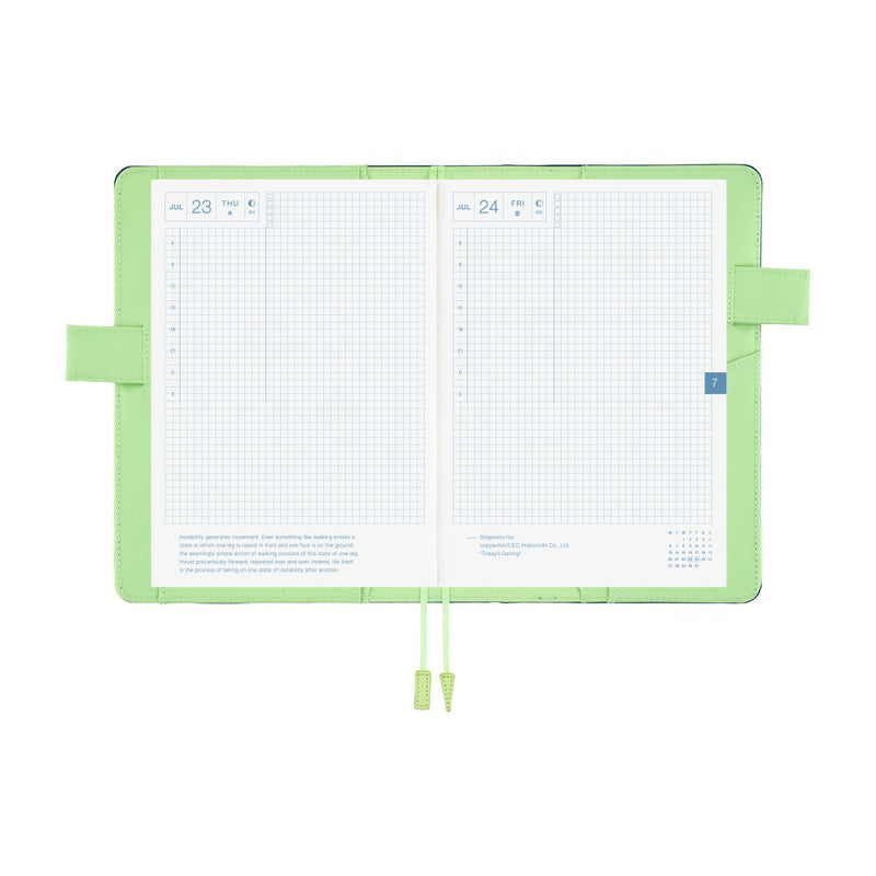 Hobonichi Techo A5 Cousin Cover - Colours: Ivy Forest