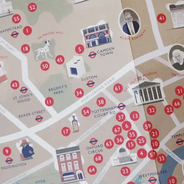 Writing London Fold Out Map