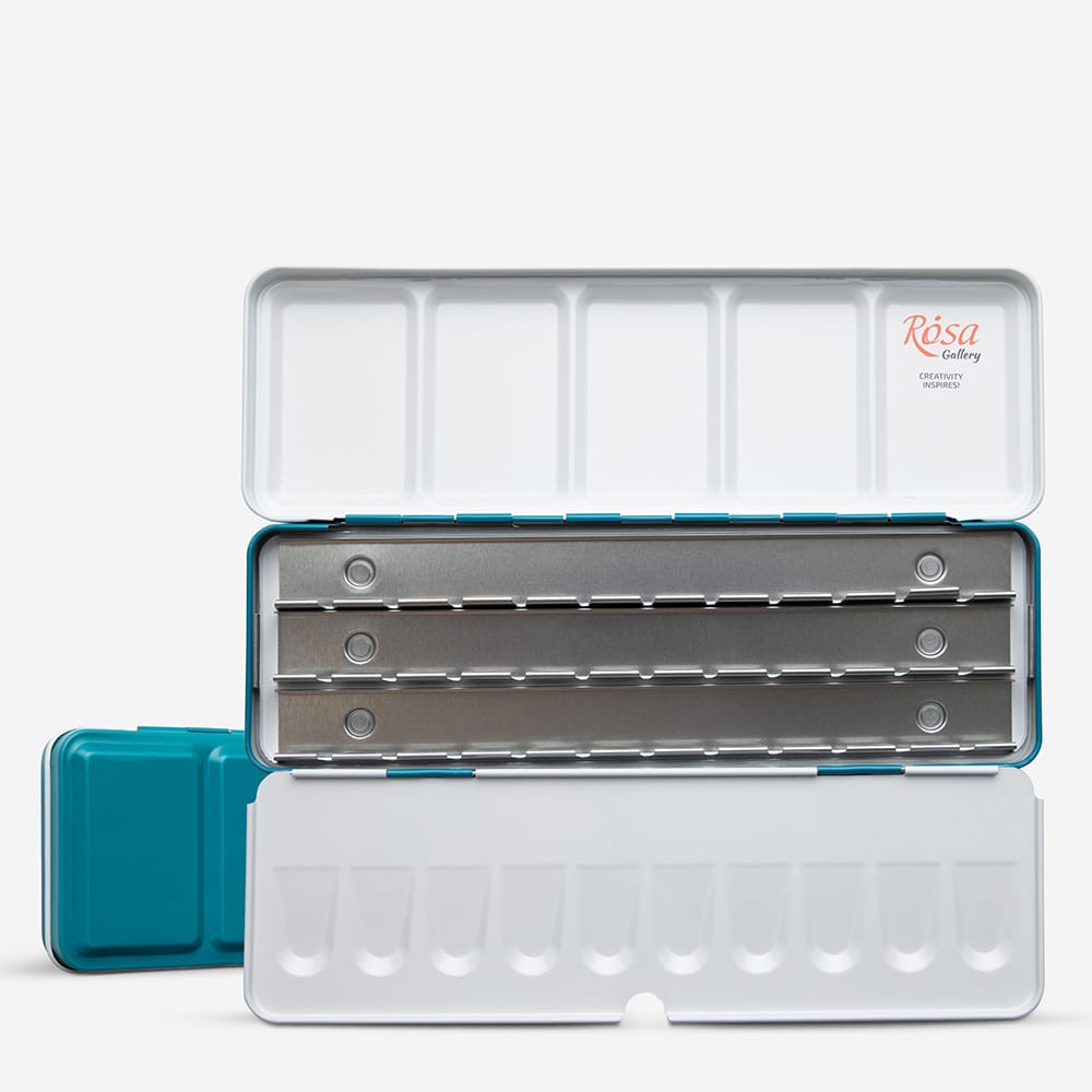 ROSA Watercolours Empty Metal Case - 21 Pans