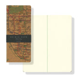 Yamamoto Paper RO-BIKI Metro Map Notebook - Blank