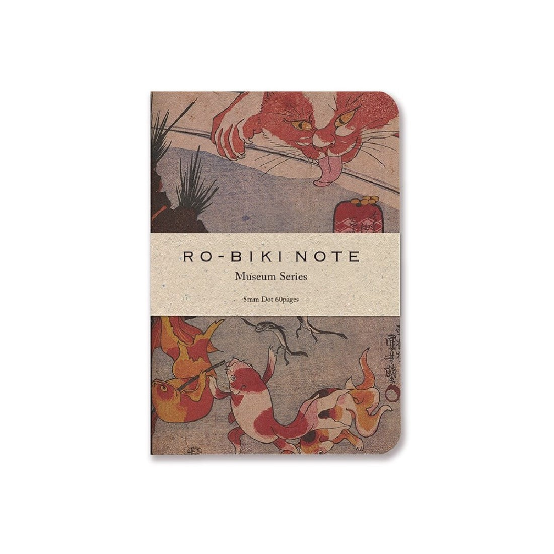 Yamamoto Paper RO-BIKI Museum Series Kingyo Small Notebook - Dot Grid