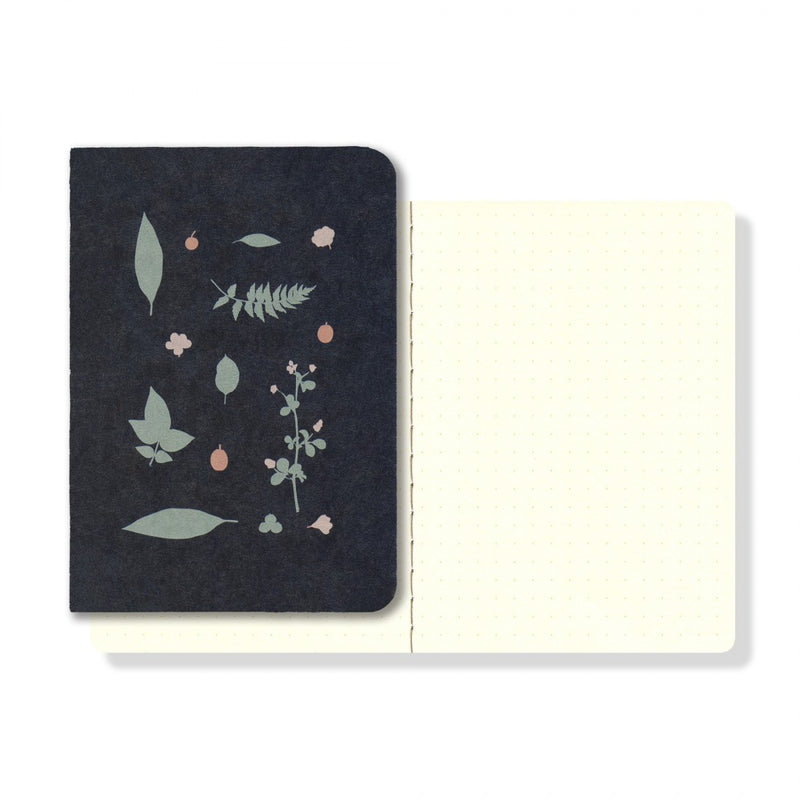 Yamamoto Paper RO-BIKI Wild Flowers Small Notebook - Dot Grid