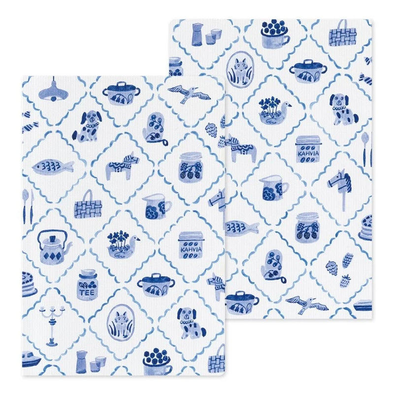 Midori Yuru Log Notebook - B6 - Blue Noric