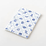 Midori Yuru Log Notebook - B6 - Blue Noric