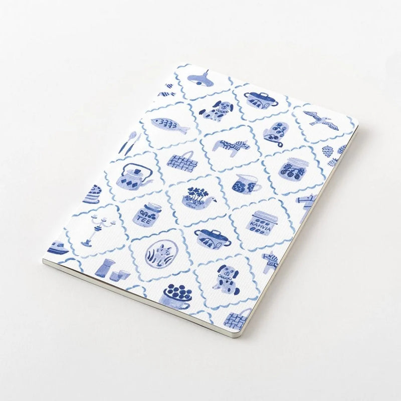 Midori Yuru Log Notebook - B6 - Blue Noric