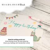 Zebra Mildliner Brush Twin-Tip Pens