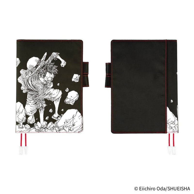 Hobonichi A5 Cover - ONE PIECE magazine: Straw Hat Luffy (Black)