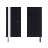 Hobonichi Weeks 2026 White Line: Black (January Start)