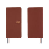 Hobonichi Weeks 2026 Leather: Wine Brown (January Start)