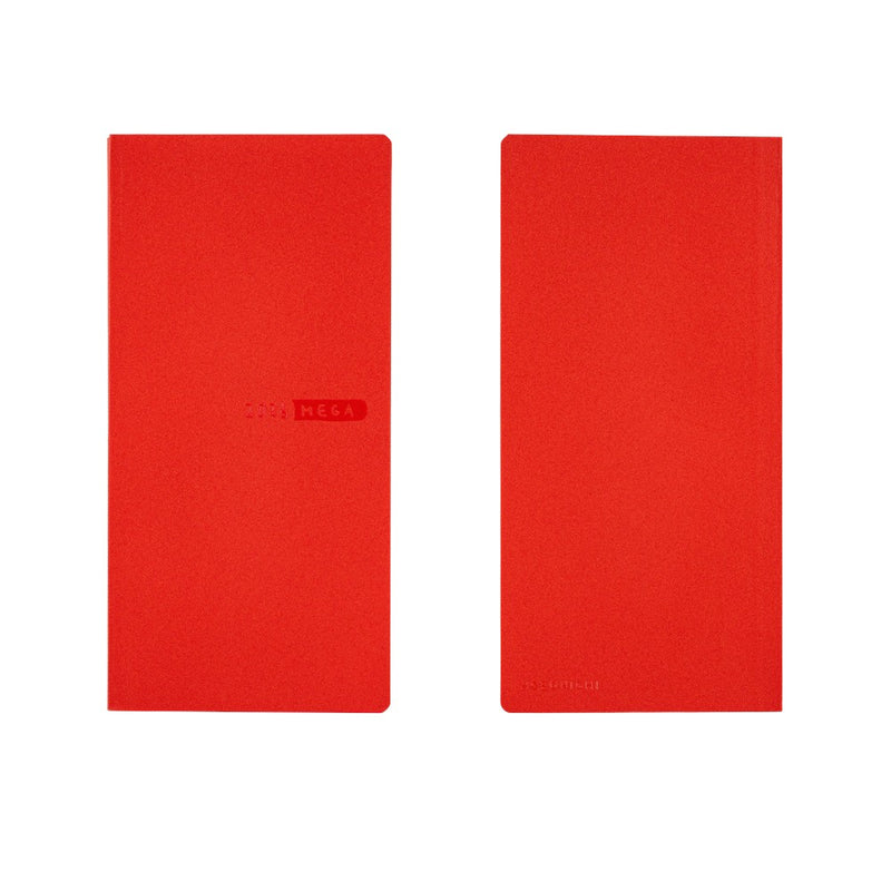 Hobonichi Weeks Mega 2026 Sneaker: Tomato Red (January Start)