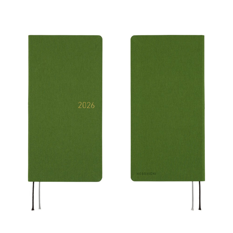 Hobonichi Weeks Mega 2026 Colours: Antique Green (January Start)