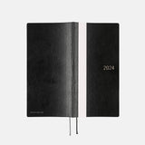 Hobonichi Weeks English 2024 White Line: Black