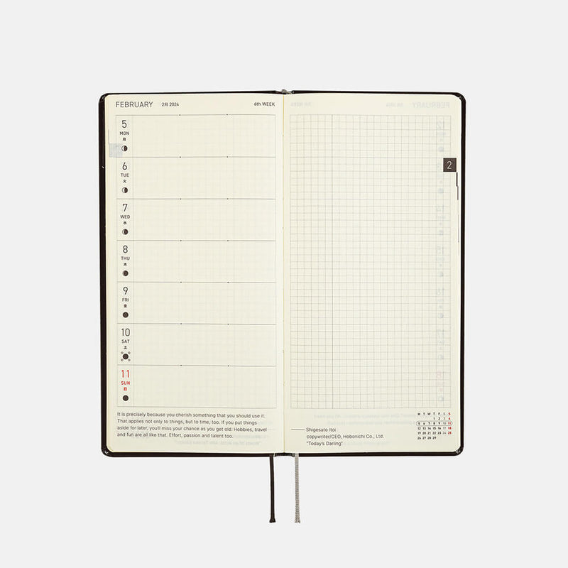 Hobonichi Weeks English 2024 Three Faces