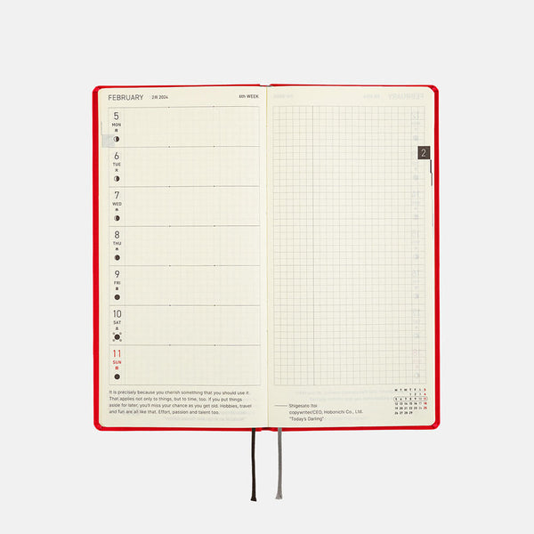 Moleskine 2024 Daily Planner, 12M, Large, Scarlet Red