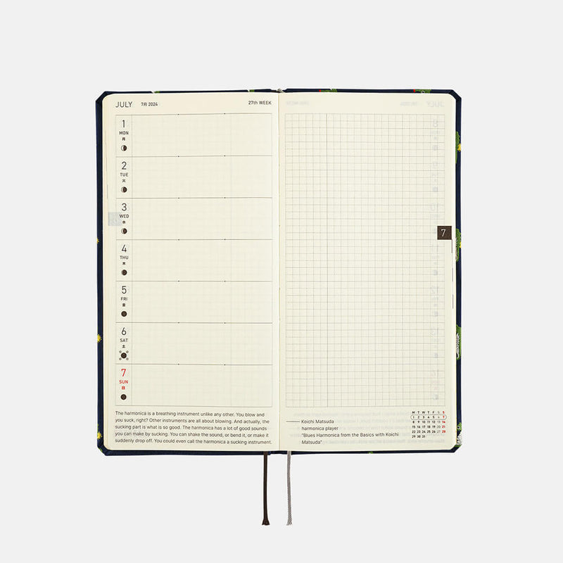 Hobonichi Weeks English 2024 Tiny Dragons
