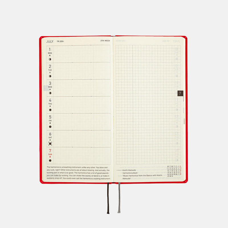 Hobonichi Weeks English 2024 Sweet Apple