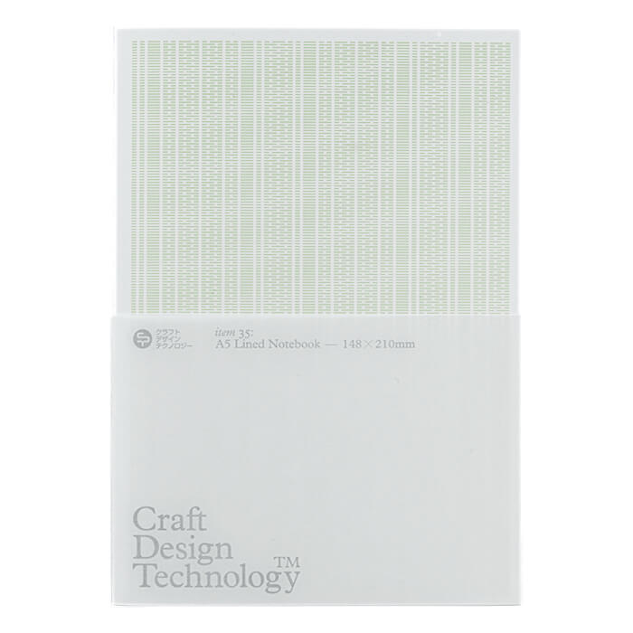 Craft Design Technology A5 Lined Notebook Pale Green