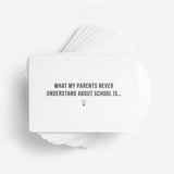 School of Life 100 Questions Card Games - Family
