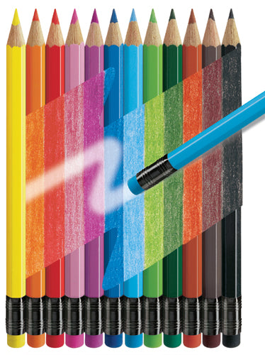 Faber-Castell Set of 12 Erasable Colouring Pencils