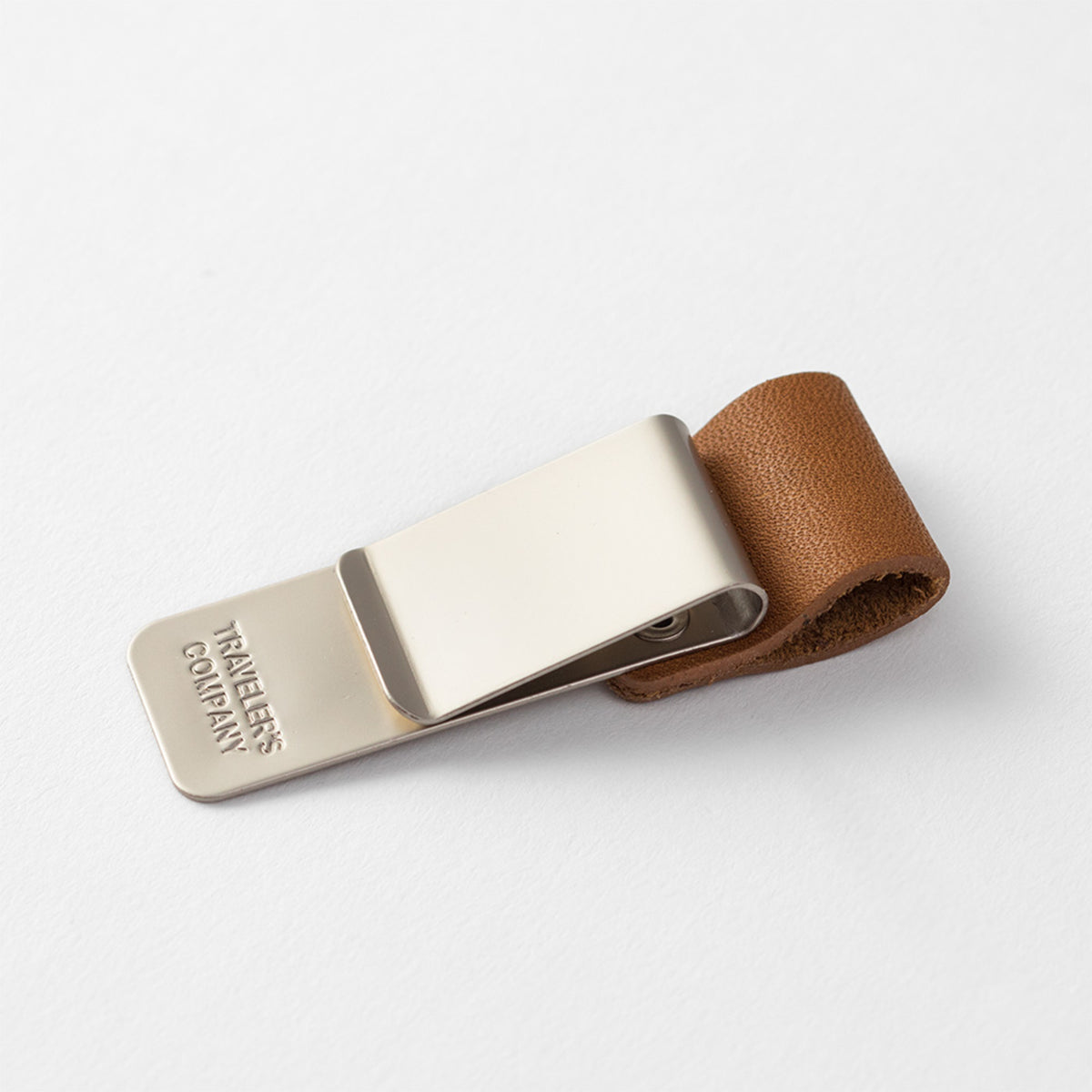 Traveler's Company Notebook Clip Pen Holder Camel Brown