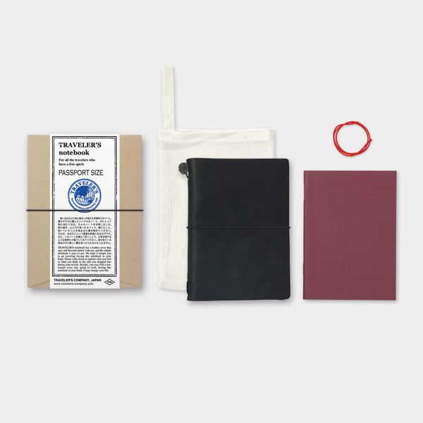 Traveler's Company Notebook Passport Size Black