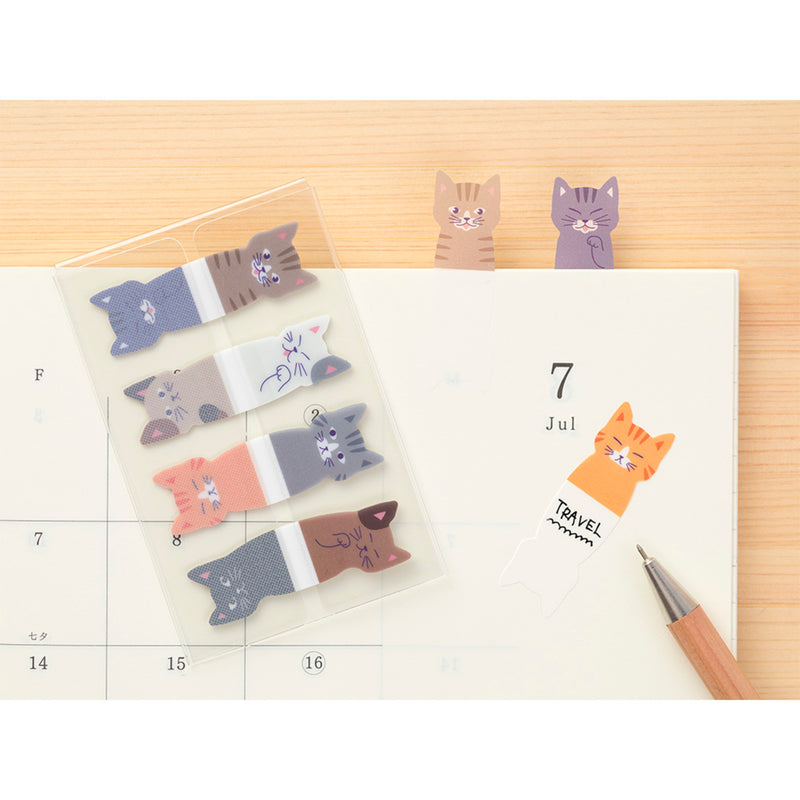 Midori Colourful Cats Sticky Notes