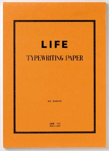 Life Typewriter Paper Pad