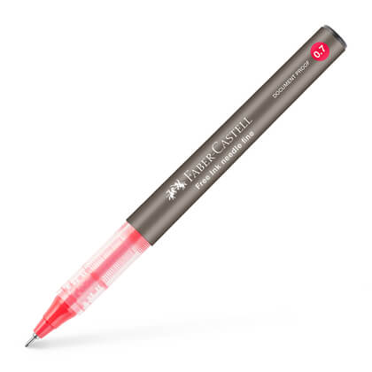Faber-Castell Free Ink Needle Point 0.7mm Pen Red
