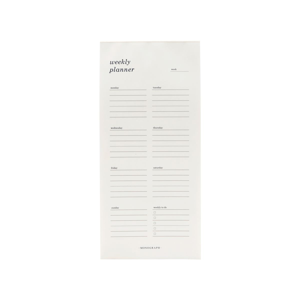 Monograph Weekly Planner Small