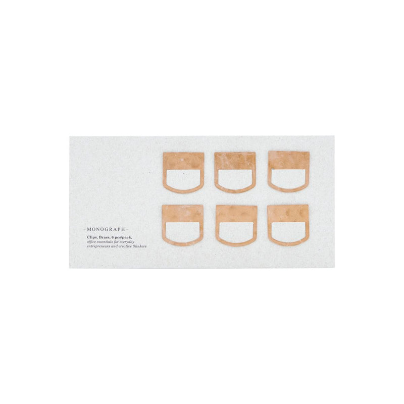 Monograph Organise Copper Clips Pack of 6