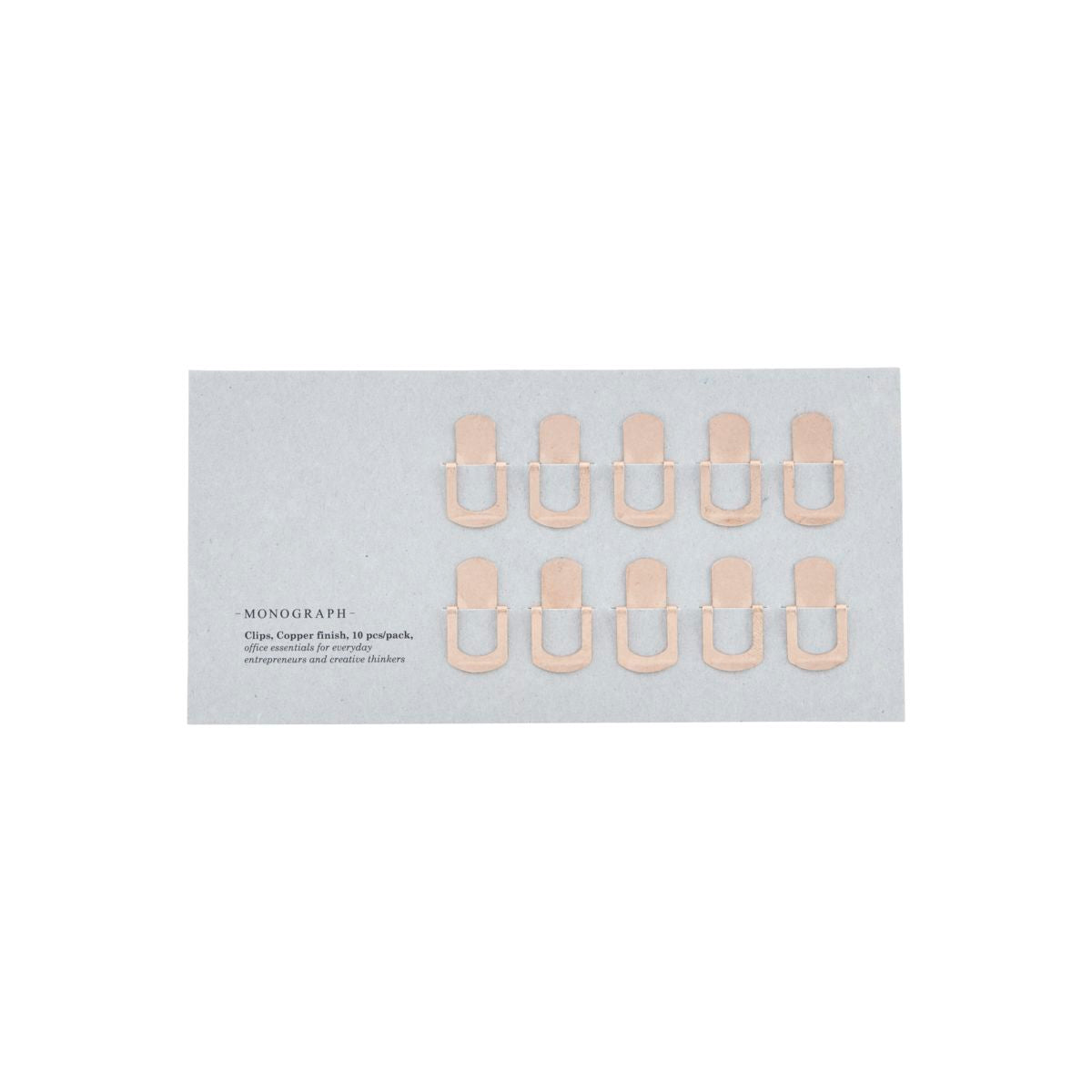 Monograph Organise Copper Paper Clips Pack of 10, £6.95