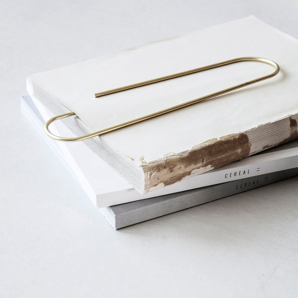 Monograph Giant Paper Clip in Gold