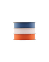 Monograph Set of 3 Polly Gift Ribbons in Blue, Light pink & Orange