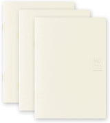 Midori MD Notebook Light A6 Blank 3 pack