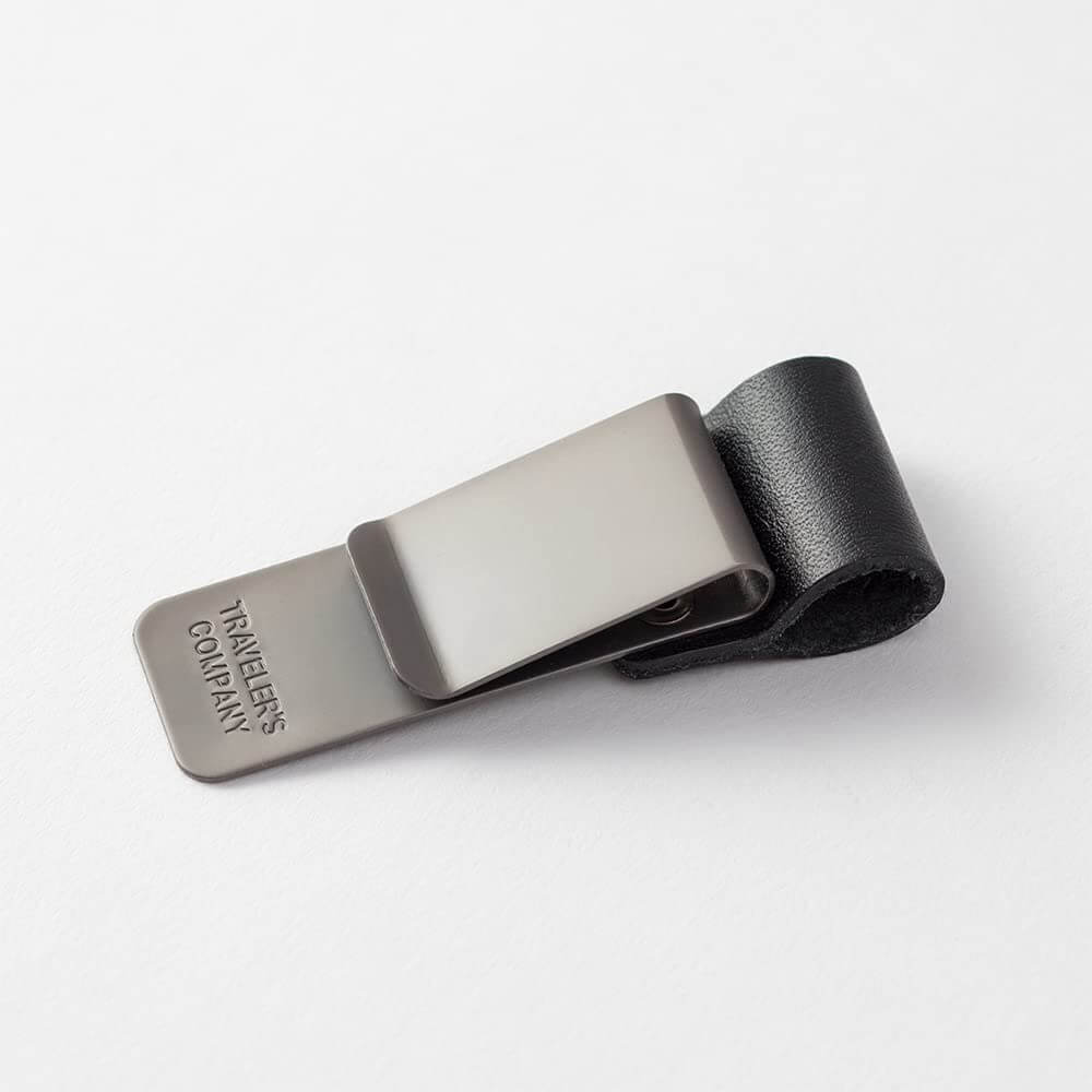 Traveler's Company Notebook Clip Pen Holder Black