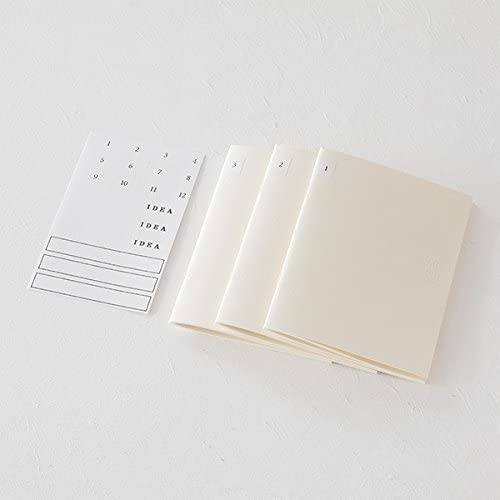 Midori MD Notebook Light A5 Blank 3 pack