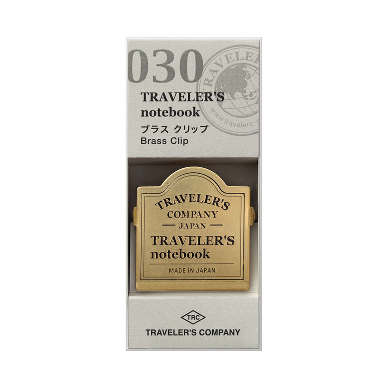 Traveler's Company Logo Notebook Brass Clip