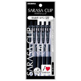 Zebra Sarasa Clip 0.5mm Gel Pen 5 Pack