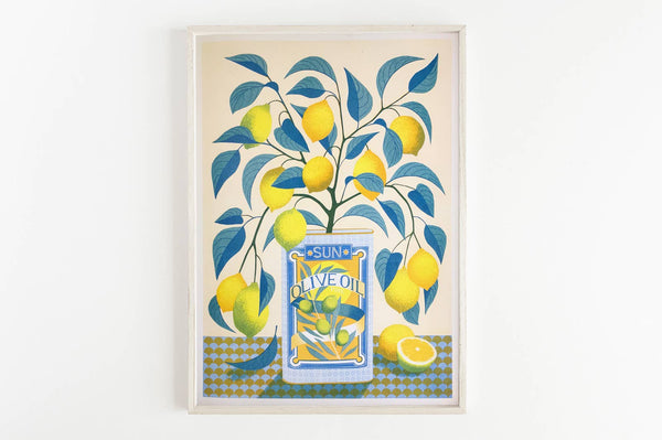 Lemon Tree - A3 Risograph Print