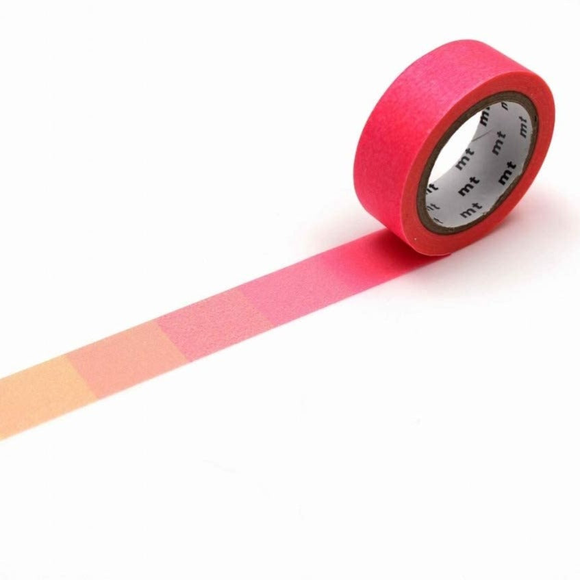 MT Fluorescent Gradation Pink Yellow Washi Tape