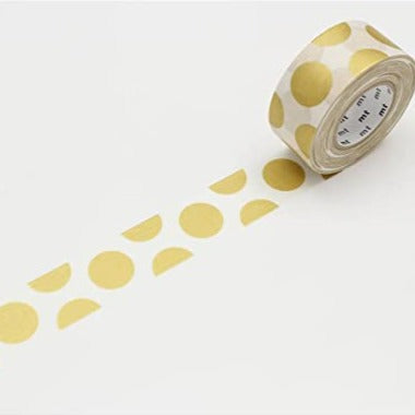 MT Pack Dot Gold Washi Tape 1 Roll