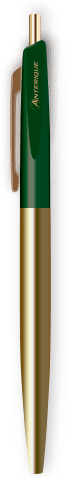 Anterique BP2 Brass 0.5mm Ballpoint Pen Forest Green