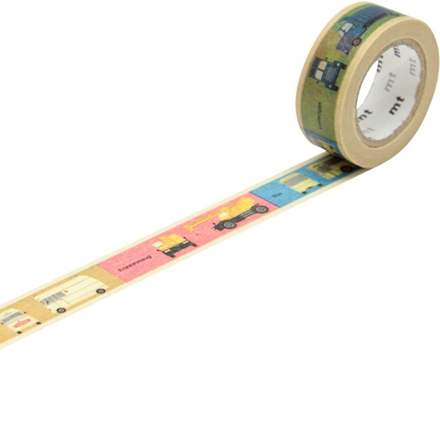 MT for Kids ''Vehicle'' Washi Tape 1 Roll
