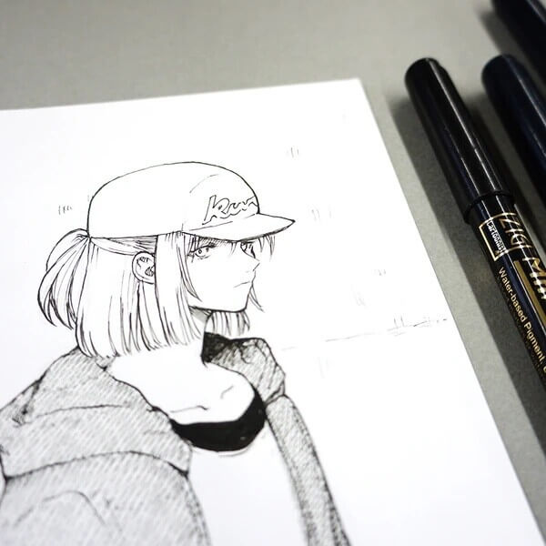 Kuretake ZIG Mangaka Drawing Pen Various Sizes, - Main Image