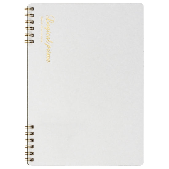 Nakabayashi White Logical Prime Ringbound Notebook A5 Plain
