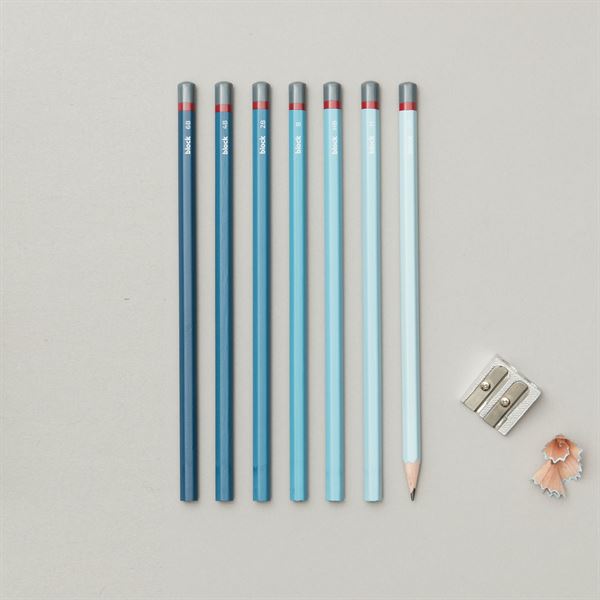 Block Design Blue Gradient Sketching Pencils