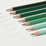 Block Design Green Gradient Sketching Pencils