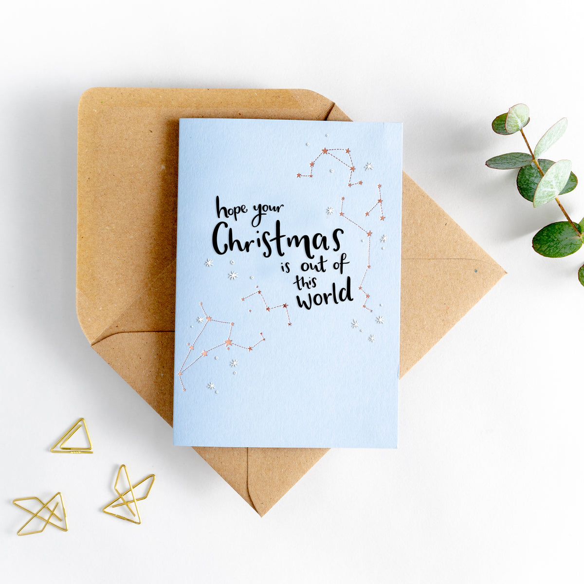 Hope Your Christmas Is Out Of This World Letterpress Christmas Card