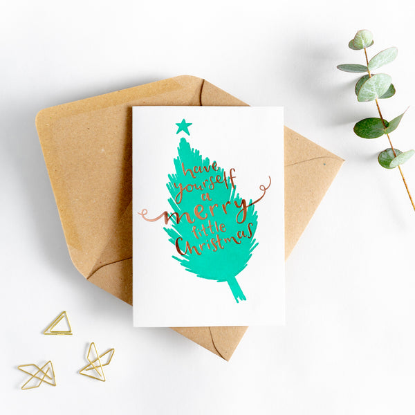 Have Yourself A Merry Little Christmas Letterpress Christmas Card